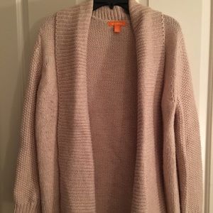 Large cozy tan chunky cardigan by Joe Fresh